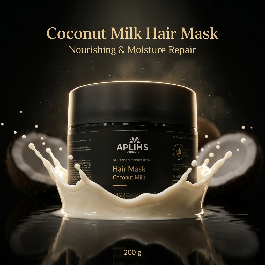 Nourishing & Moisture Repair Coconut Milk Hair Mask – Intensive Hydra Complex (200 g) - Image 3