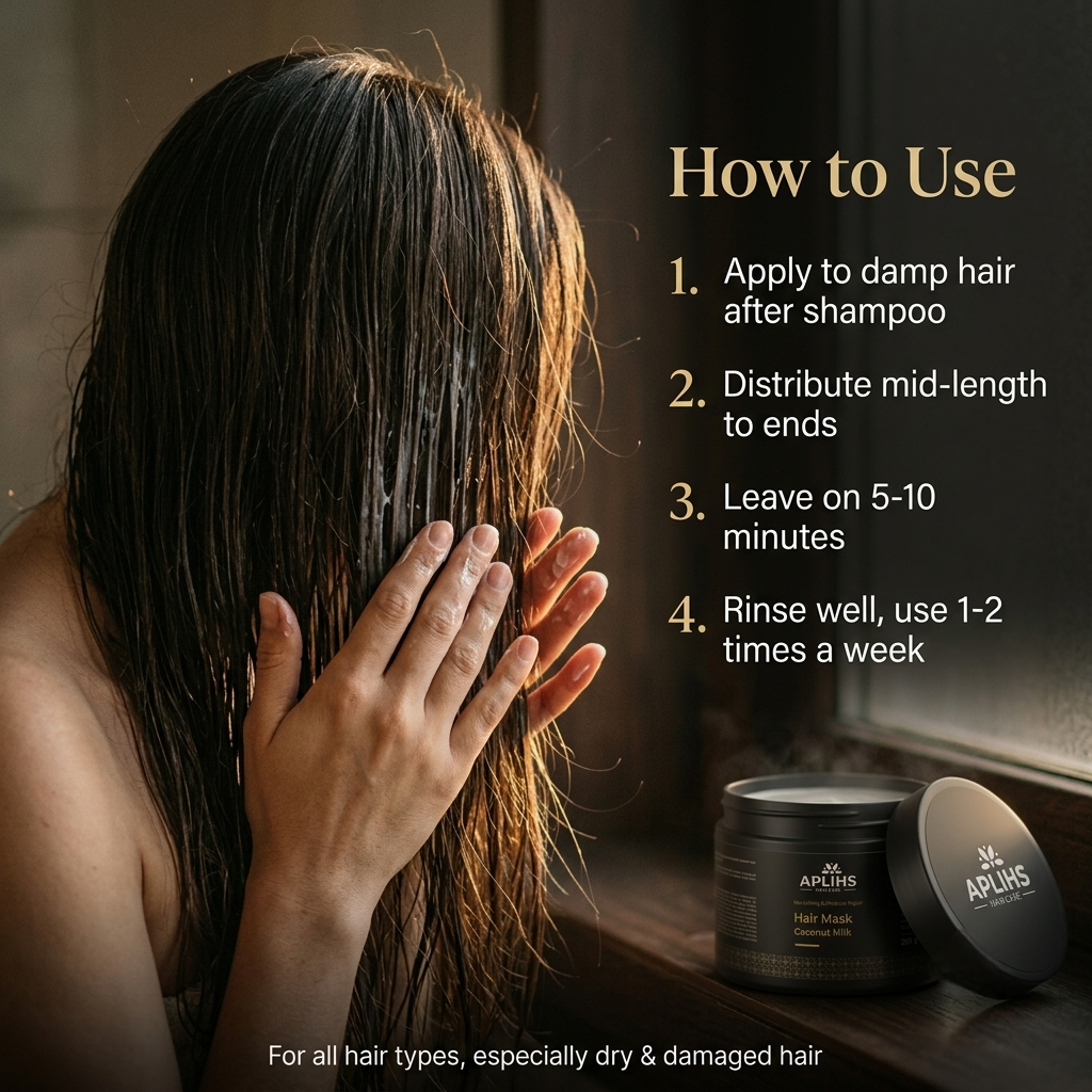 Nourishing & Moisture Repair Coconut Milk Hair Mask – Intensive Hydra Complex (200 g) - Image 6